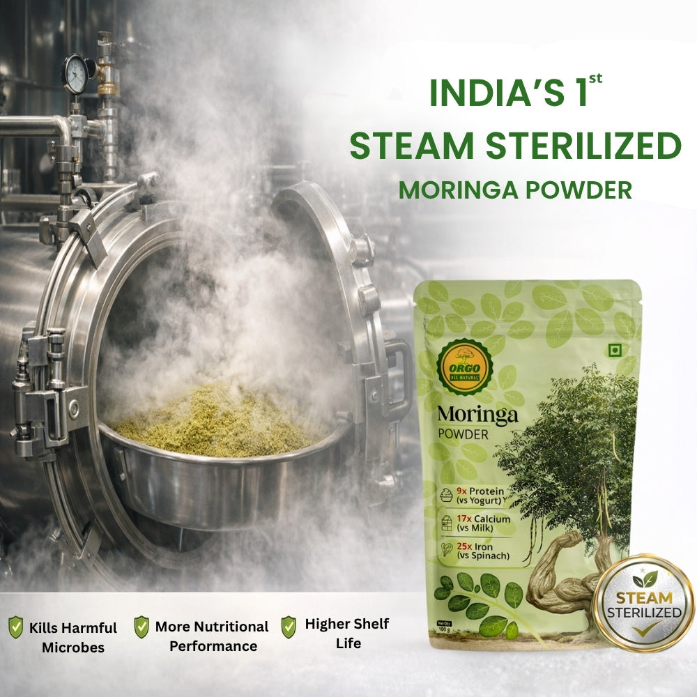 Moringa Powder (Organically Cultivated & Made from Fresh Moringa Leaves)