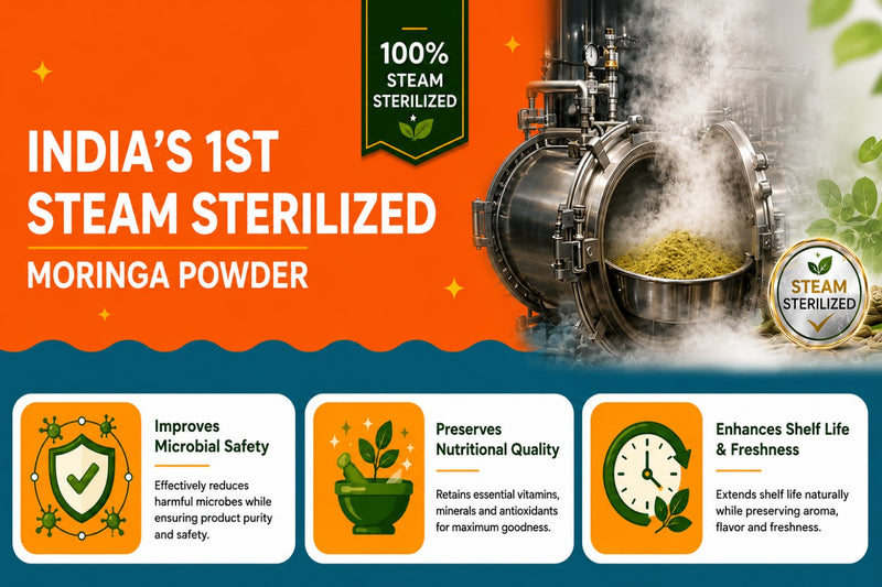 Moringa Powder (Organically Cultivated & Made from Fresh Moringa Leaves)