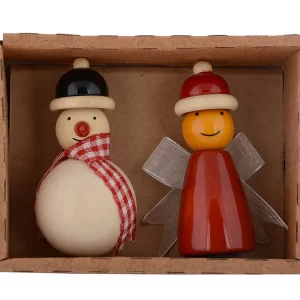 Product: Fairkraft Creations Snowman & fairy Fridge magnets | Snowman fridge magnets | Wooden fridge magnets