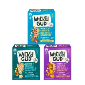 Product: Wicked Gud Combo-Pack of 3 (Macaroni+Fusili+ Rigatoni)