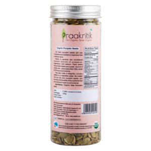 Product: Praakritik Organic Raw Pumpkin Seeds – 200 g