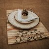 Product: Scrapshala Mandala Table Placement | Natural Pine | Foldable | Stain-Proof