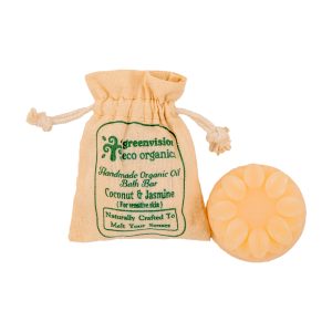 Product: Greenvision Eco-Organic Handmade Organic Oil Bath Bar Coconut & Jasmine (For sensitive skin)